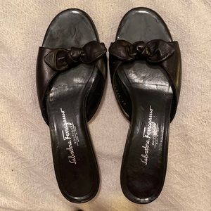 Salvatore Ferragamo kitten heels great condition